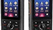 Retevis RB21 Zello Walkie Talkie Phones,4G LTE Long Range Smartphone with GPS,Bluetooth,Wi-Fi, IP54 Waterproof Network Radios with 1G+8G,2.4 Inches Screen(2 Pack)