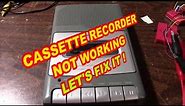 Cassette tape recorder common problem repair