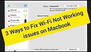 how to fix wifi & network problems macbook