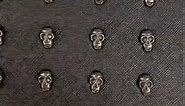 Skull Wallets for Women Wristlet Purses Clutch Black Zipper Purse Faux Leather Punk Gothic Cool Long Wallet Men