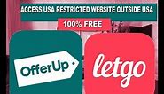 how to bypass offerup access denied and other USA restricted websites