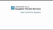 Tutorial: Supplier Portal Service - Basic Tutorial for Suppliers