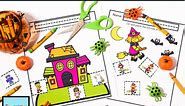 Errorless Halloween Cut and Paste Worksheets and Centers Special Education