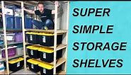 How To Build Simple Basement Storage Shelves