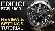 Casio Edifice ECB 2000 - Review and Settings Tutorial