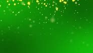 Gold Sparkles On Green Background Loop Free Motion Graphics & Backgrounds Download Clips Backgrounds