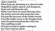 "After Apple Picking" by Robert Frost (read by Tom O'Bedlam)