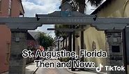 A look at downtown St. Augustine, then and now! All historic pictures range from 1886-1974 and can be found on Florida Memory #downtownstaugustine #staugustine #thenandnow