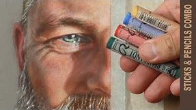 How to Mix SKIN TONES using PASTEL Sticks & Pencils | Portrait Study... Narrated Tutorial.