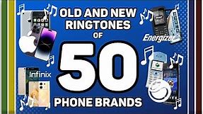 🎵OLD AND NEW RINGTONES OF 50 PHONE BRANDS🎵 #Nostagia