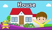 Kids vocabulary - [Old] House - Parts of the House - English educational video