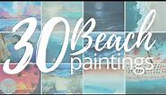 How to Paint a Beach | 30 Acrylic Painting Tutorials for Beginners