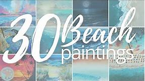 How to Paint a Beach | 30 Acrylic Painting Tutorials for Beginners