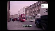 1960s London, Hampstead, West End Lane Traffic, Street Scenes, 35mm