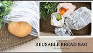 How to Sew a Bread Bag | Reusable Bread Bag Pattern | Sew Many Things