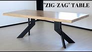 Making an oak and steel dining table