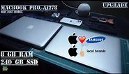 Apple MacBook Pro A1278 SSD and RAM Upgrade