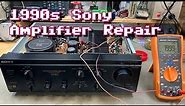 Sony TA-F550ES 1990s Hifi Amplifier Repair