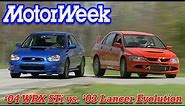 2004 Subaru Impreza WRX STi vs. 2003 Mitsubishi Lancer Evolution | Retro Review