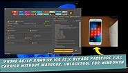 Iphone 6G/6P Ramdisk Ios 12.x Bypass Passcode Full Carrier Without Macbook, UnlockTool for Windowsn