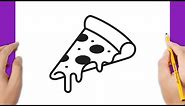 How to draw a pizza slice