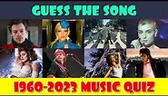 Guess the Song Music Quiz | One Song Per Year 1960-2023