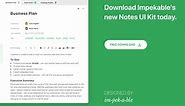 Notes App UI Kit for Adobe XD