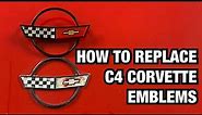 How To Replace C4 Corvette Emblems