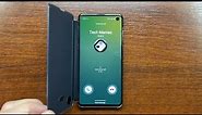 Samsung Galaxy S10 Incoming Call in S-View Flip Cover Case