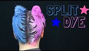SPLIT HAIR DYE | KEUNE PINK AND BLUE