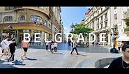 Belgrade Serbia, Downtown walking tour 4K