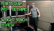 Fitness Gear Pro Olympic Weight Bench Review, Home Gym Equipment Setup!!