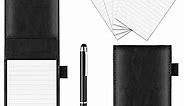 Xhwykzz 7 Pieces Small Notepads Holder Set, Pocket Notebook with pen, Included Refills 5 Pieces 3 x 5 Inch, 30 Lined Paper Per Note Pad