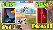 iPhone XR vs iPad 9th Gen (TDM COMPARISON) IN 2024 | Which Device Have Stable 60 FPS 🔥