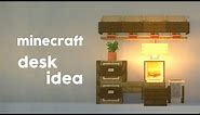 How to build a desk with storage in Minecraft (tutorial)