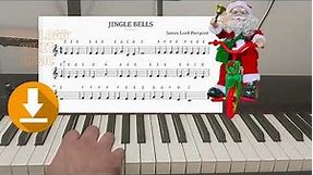 jingle bells piano letters