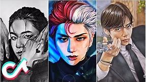 Amazing K-pop Fanart drawings | Tiktok💫