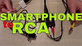 iPhone / Android to RCA