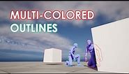 Unreal Engine Multi Colored Outlines