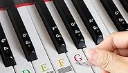 Piano Stickers Keyboard Key Note: Removable Piano Keyboard Note Labels - Piano Keyboard Note Stickers for Beginners (Multicolour)