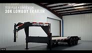 30k GVWR Gooseneck Wide Deck Lowboy Equipment Trailer