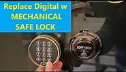 Change Electronic Digital Safe Lock with a Mechanical Safe Lock for Gun Safe Liberty Safe