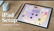 How to customize your iPad 💛🏡 | Aesthetic widgets, app icons, wallpaper ☻