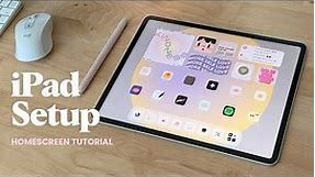 How to customize your iPad 💛🏡 | Aesthetic widgets, app icons, wallpaper ☻