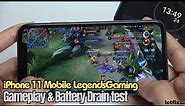 iPhone 11 Mobile Legends Gaming test MLBB