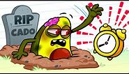Vegetables Have a Really Bad Day | Funny Cartoon by Avocado Couple