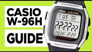 #CASIO W-96H (Module 3239) - How to Set the Time, Date, Alarm, use the Stopwatch and Dual Time!