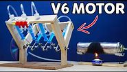 How to Make 6 Cylinder Steam Engine at home (100% working)