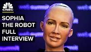 Interview With The Lifelike Hot Robot Named Sophia (Full) | CNBC