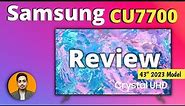 Samsung CU7700 || 43 Inch Crystal 4K Smart TV || Full Review 2023